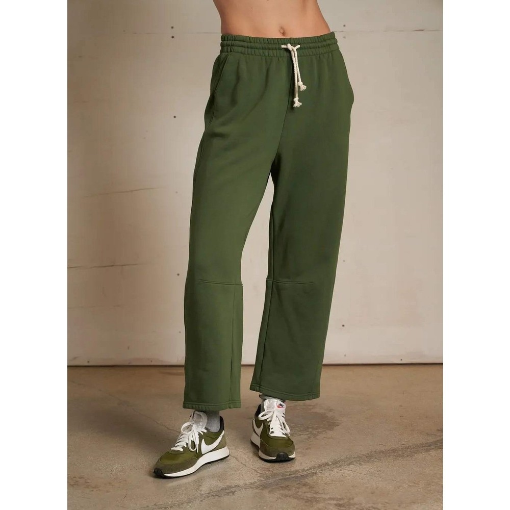 Perfectwhitetee Fallon Fleece Barrel Leg Sweatpant Medium 100% Cotton Lounge NEW
